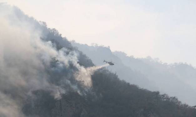 Combatirían vía aérea incendios forestales en Hidalgo