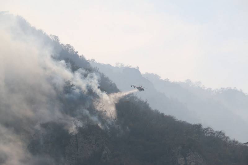 Combatirían vía aérea incendios forestales en Hidalgo