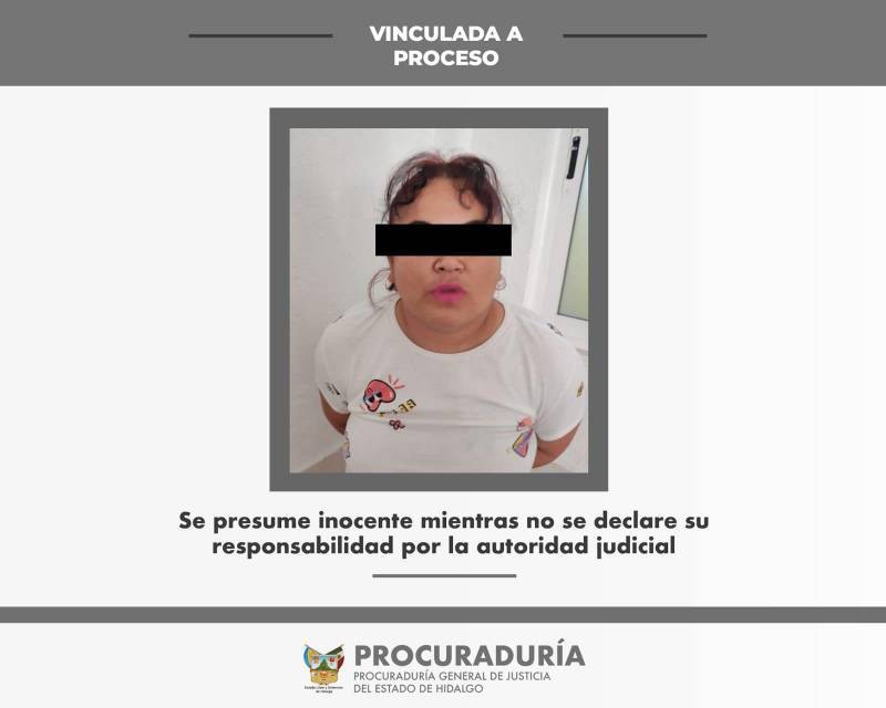 Vinculan a proceso a secuestradora de bebé de Pachuca