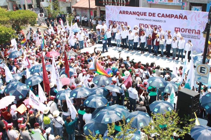 Arrancan campaña candidatos a diputados locales de Morena