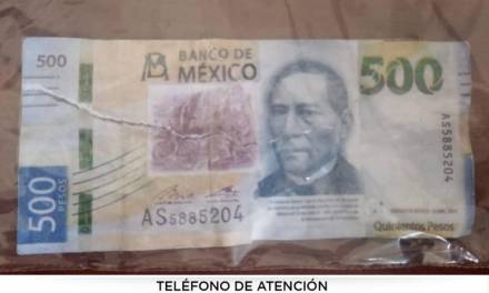 Hombre intenta pagar con billete falso, fue detenido