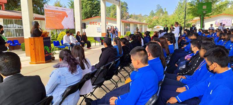 CECyTE Hidalgo certifica a sus planteles como “Escuelas Promotoras de la Salud”