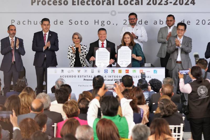 Firman acuerdo para garantizar elecciones seguras y transparentes