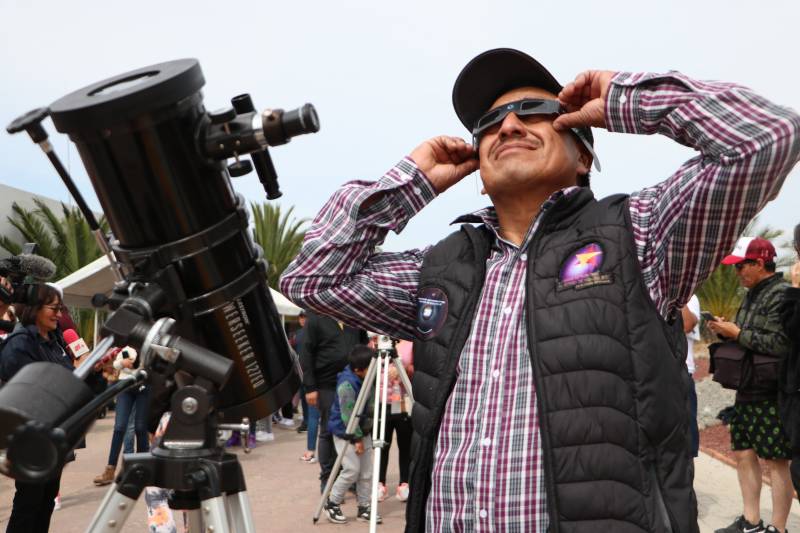 Realizarán actividades para observar el eclipse solar en Pachuca