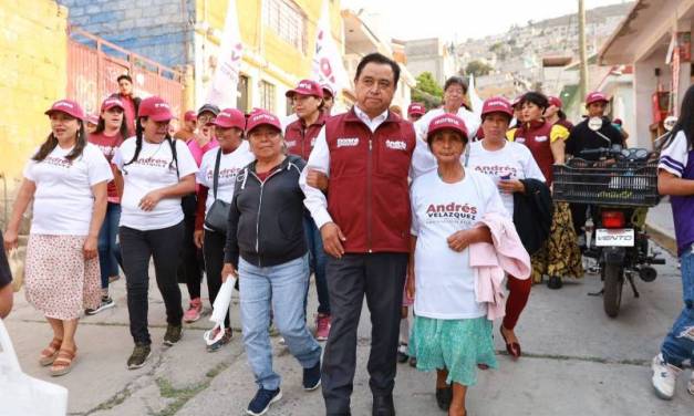 Andrés Velázquez recibe respaldo en colonia Cubitos