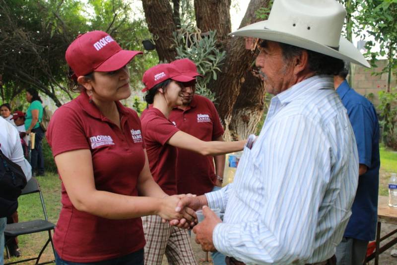 Diana Rangel va por programa de bienestar para el campo