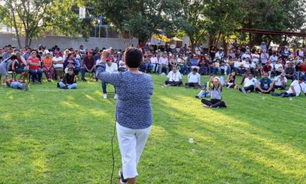 Urgen vecinos a candidata de Morena a concluir pozo de agua