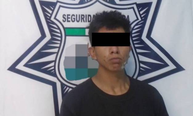 Detienen a hombre por presunto robo en Pachuca