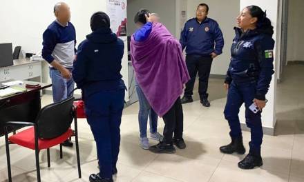 Policía Violeta brinda auxilio a menor extraviado