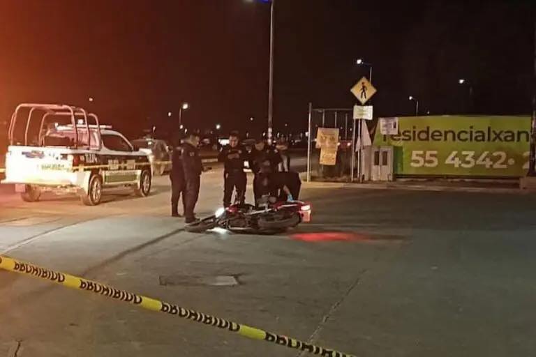 Muere motociclista tras ser baleado en Tizayuca