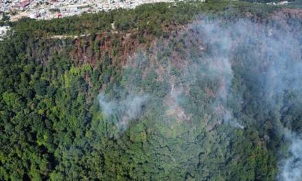 Controlan incendio en cerro de Ajacaya, en Zacualtipán