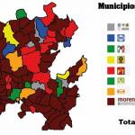 Morena arrasa y gana en 53 municipios