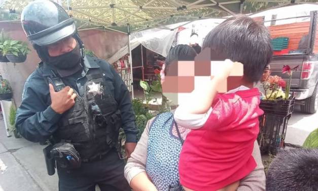 Localizan a niño extraviado en el tianguis de San Cayetano