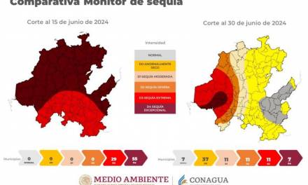 Lluvias contrarrestan sequía en 7 municipios