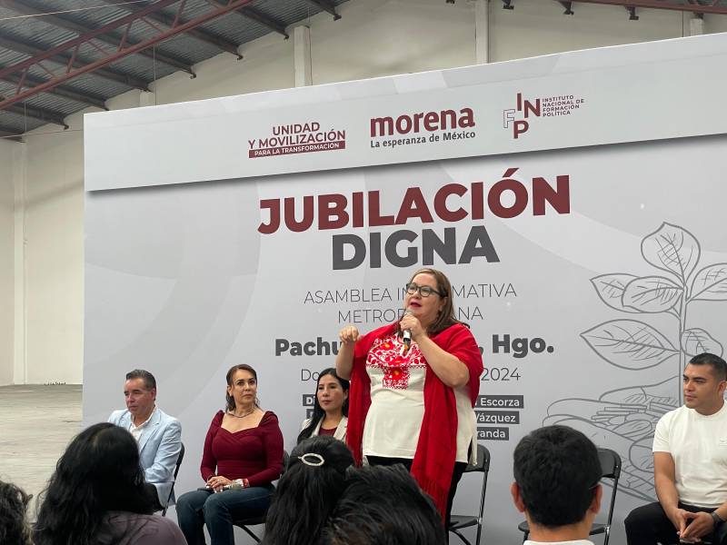 Jubilación digna, en asamblea informativa de Morena