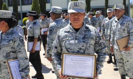 Reconocen a elementos de la Guardia Nacional en Hidalgo