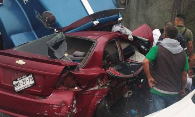 Joven muere prensado en accidente sobre la Tulancingo-Tihuatlán