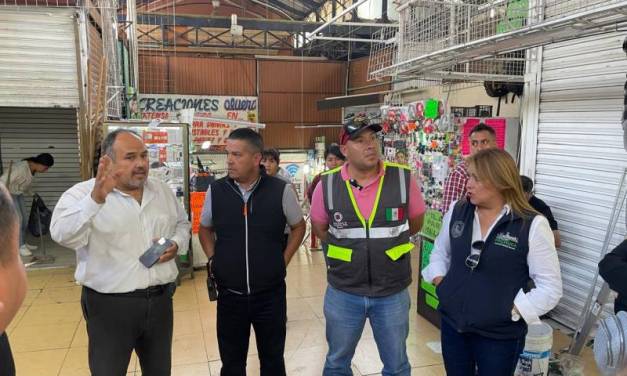 Recorren mercado Miguel Hidalgo para evaluar puntos críticos