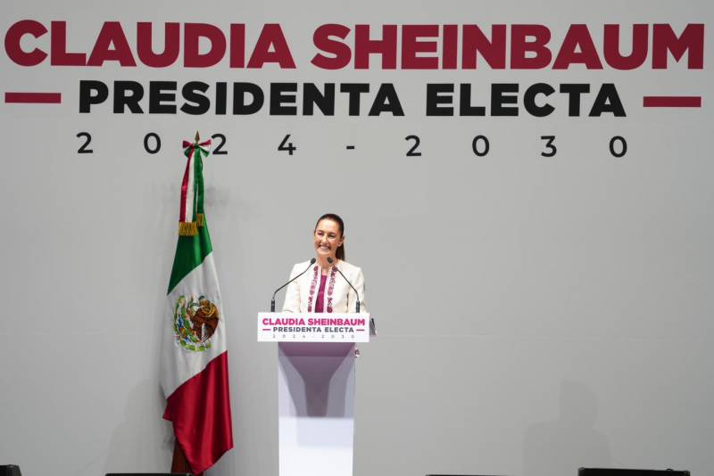 Claudia Sheinbaum recibe constancia de mayoría como presidenta electa