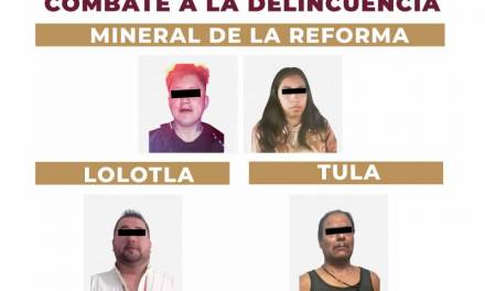 Detienen a cuatro personas por su probable relación en delitos