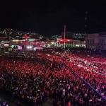 Más de 20 mil personas asistieron al Grito de Independencia en Pachuca