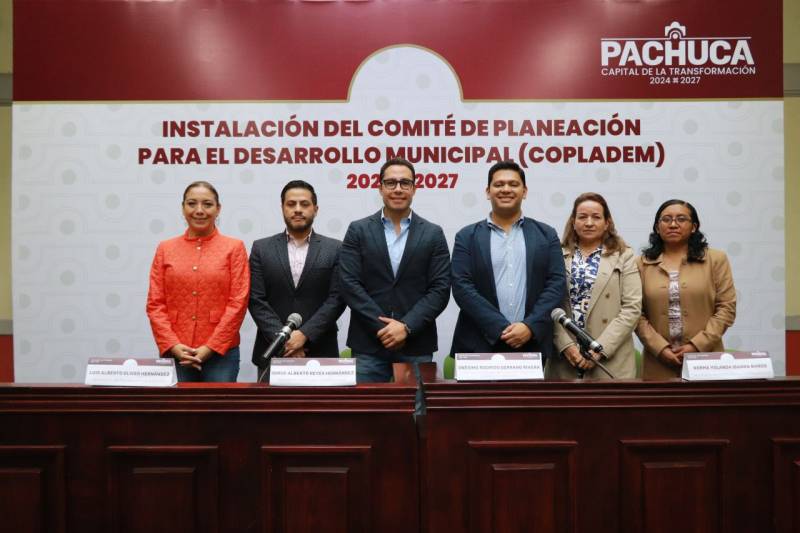 Pachuca instala Comité de Planeación para el Desarrollo Municipal