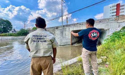 Envían brigada para prevenir desbordamiento del Río Tula