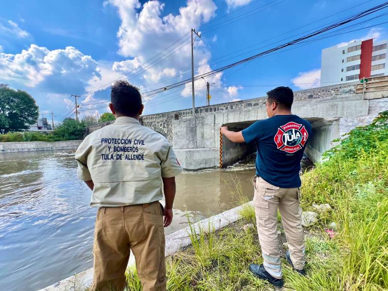 Envían brigada para prevenir desbordamiento del Río Tula