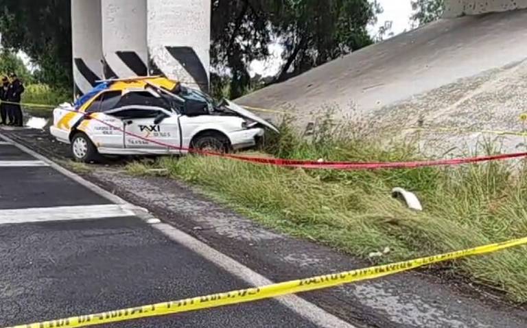 Dos personas pierden la vida tras choque en la México-Pirámides