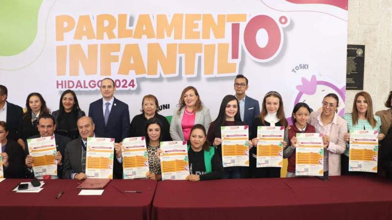 Anuncian décima edición del Parlamento Infantil Hidalgo