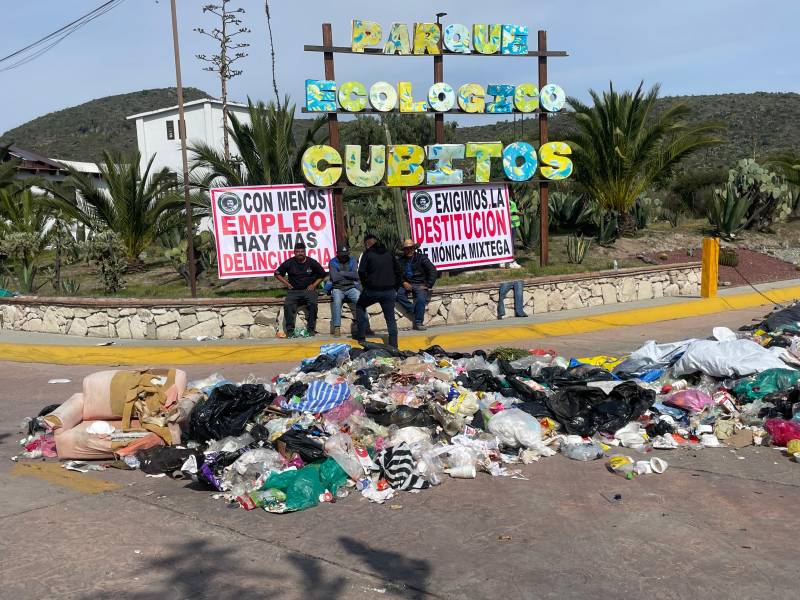 Protestan contra cierre del relleno sanitario en El Huixmí