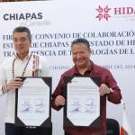 Hidalgo y Chiapas firman convenio en innovación tecnológica