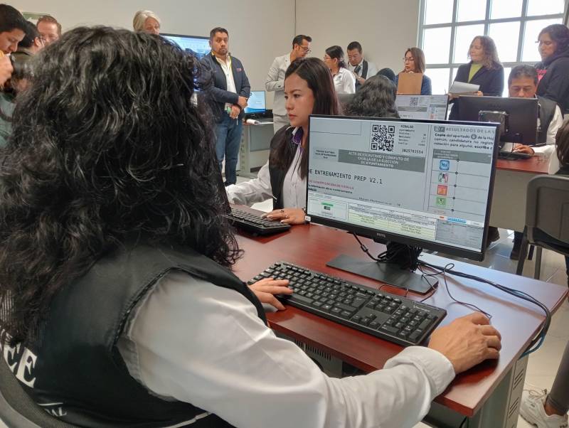 Verifican operación del PREP previo a elección en Cuautepec