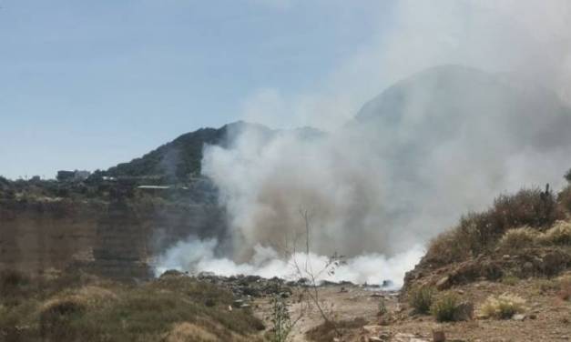 Se registra incendio en cerro El Chilelete