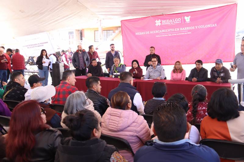 Instalan nuevamente Mesas de Acercamiento; iniciaron en Pachuca