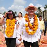 Julio Menchaca recorre centro ceremonial del Xantolo