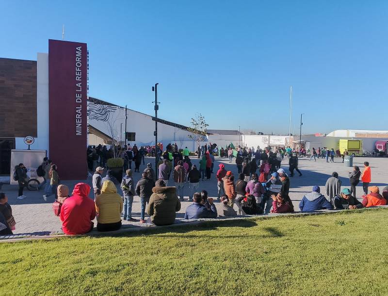 Campesinos de la UNTA se manifestaron en Mineral de la Reforma