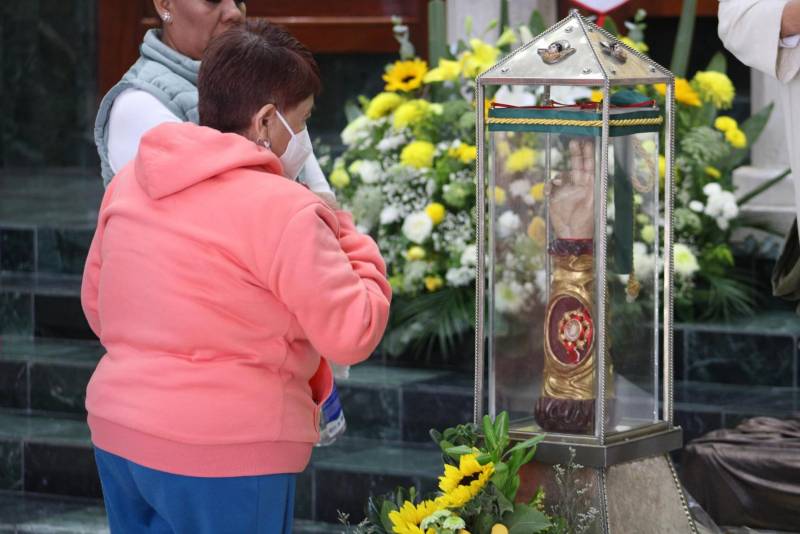 Reliquia de San Judas Tadeo llega al santuario de Carboneras