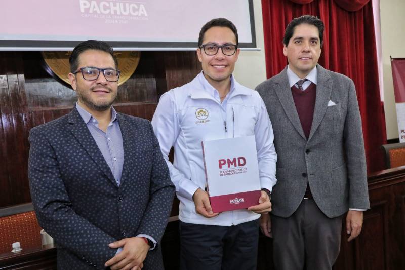 Presenta el Plan Municipal Desarrollo de Pachuca