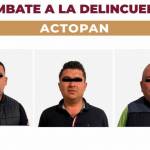 Detienen a 3 hombres en Actopan por portación de armas