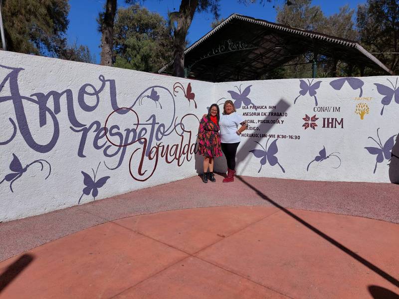 Mujeres realizaron murales en 16 municipios para expresar su empoderamiento