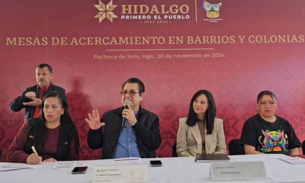 Llega mesa de acercamiento a colonia Nueva Estrella de Pachuca