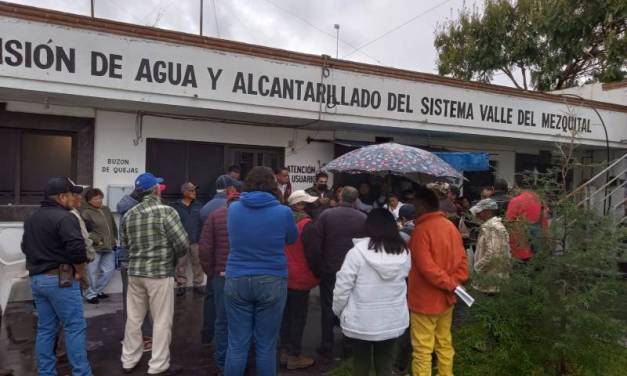 Comisión de agua del Valle del Mezquital tiene adeudos millonarios