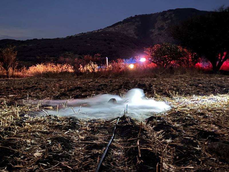 Controlan fuga de gas en El Zapote, localidad de Tepeji del Río