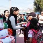 Más de dos mil familias de Pachuca fueron beneficiadas con cobijas