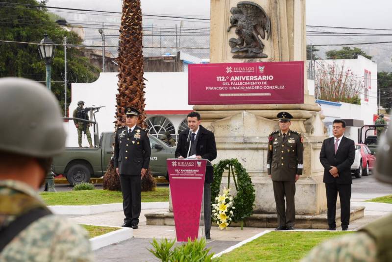 Conmemoran 112 aniversario luctuoso de Francisco I. Madero