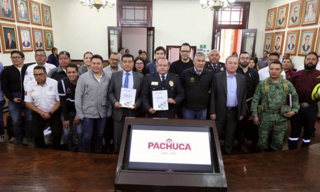 Presentan en Pachuca Plan Municipal de Contingencias