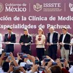 Sheinbaum y Menchaca inauguran nueva clínica del Issste en Pachuca