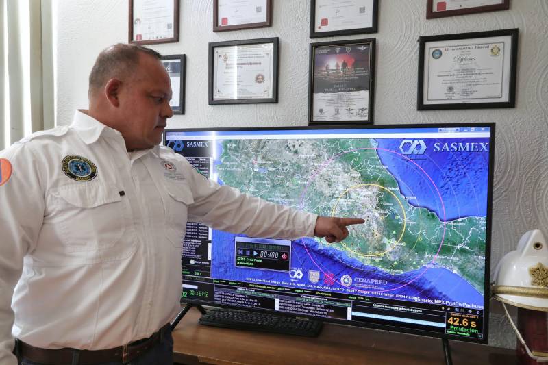 Pachuca cuenta con monitor espejo de alerta sísmica