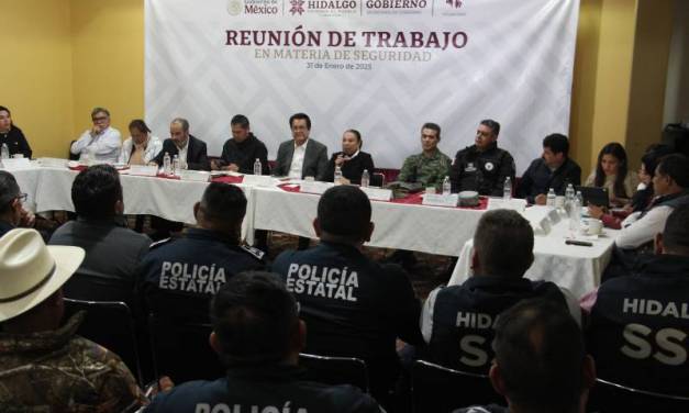 Autoridades se reúnen en Tulancingo para atender temas de seguridad